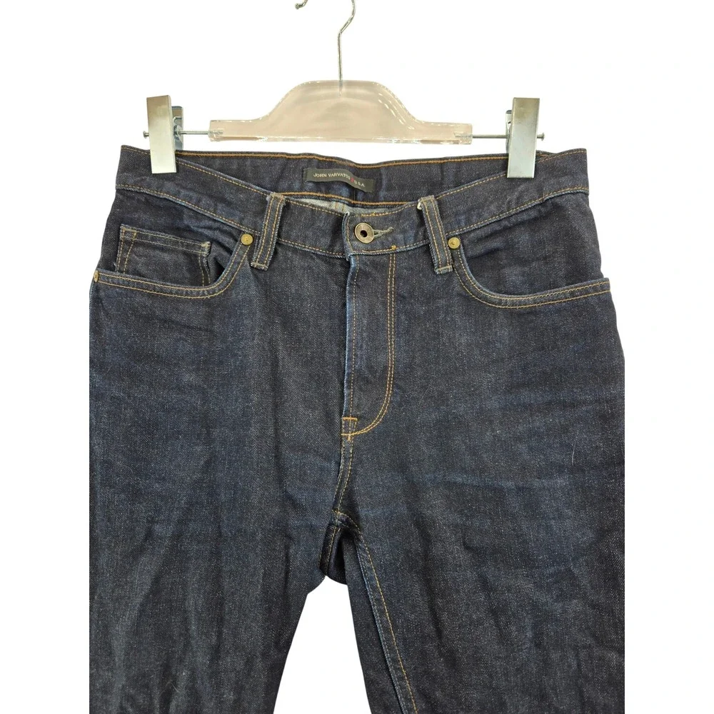 John Varvatos Star USA Mens Dark Wash Straight Leg Denim Jeans Blue 30RG